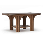 Стол кофейный деревянный с арочным основанием Arch Passage варинант исполнения - 1 | Loft Concept в Грозном
