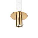 Подвесной светильник с узким цилиндрическим плафоном и золотым металлическим декором Concrete Pipe варинант исполнения - 15 | Loft Concept в Грозном