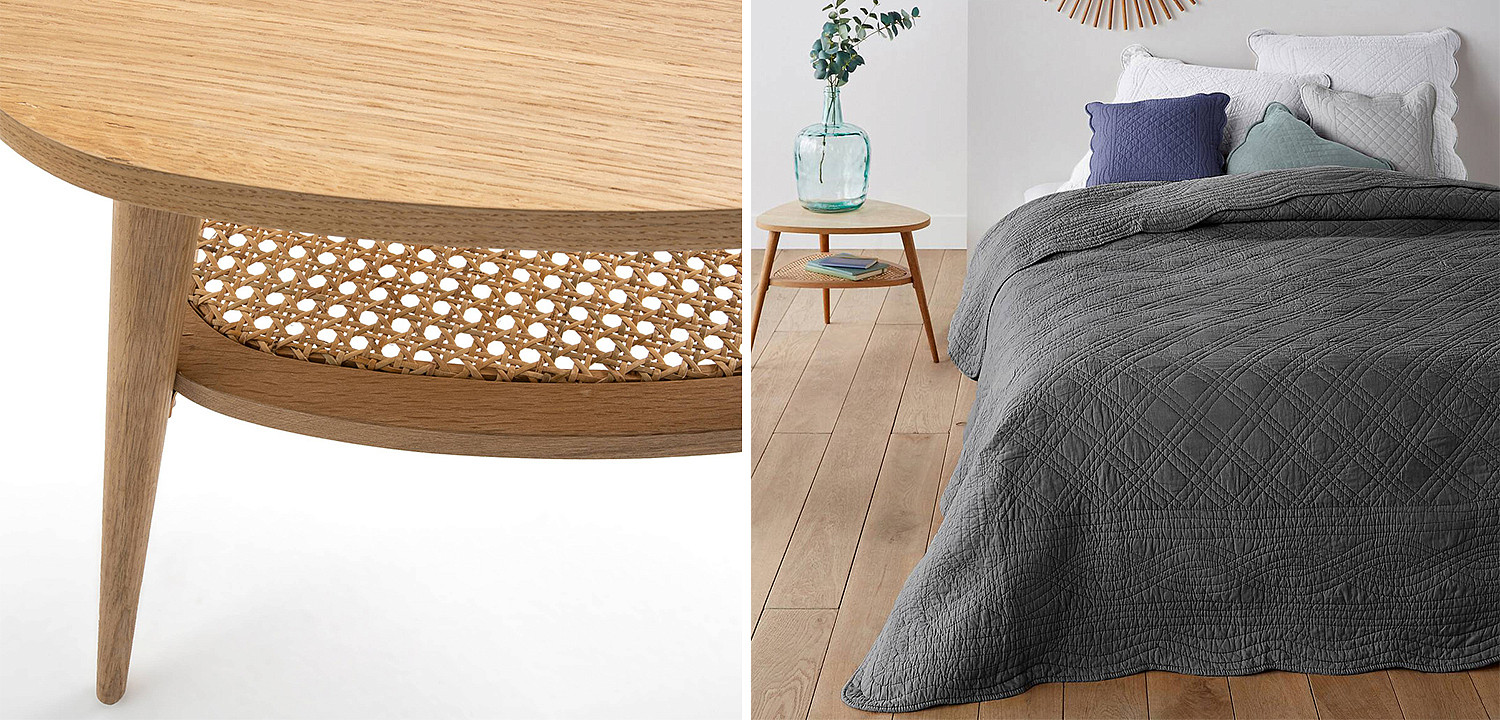 Приставной стол Morten Wicker Side Table 3 legs Приставной стол Morten Wicker Side Table 3 legs - Loft-Concept в Грозном