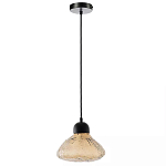 Подвесной светильник с янтарным фактурным плафоном Lamp with Frozen Glass Effect варинант исполнения - 3 | Loft Concept в Грозном