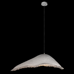 Подвесной светильник с асимметричным волнообразным абажуром и фактурной бахромой по краю Tactile Line варинант исполнения - 9 | Loft Concept в Грозном