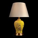 Настольная лампа желтая с изображением птиц Slip Away варинант исполнения - 2 | Loft Concept в Грозном