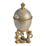 Шкатулка на величественных львах из фарфора с бронзовыми элементами Eden Garden варинант исполнения - 3 | Loft Concept в Грозном