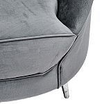 Диван с мягкой обивкой из ткани серый Ethan Sofa варинант исполнения - 3 | Loft Concept в Грозном