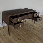 Письменный стол с 4-мя ящиками Elsa Dreams Walnut варинант исполнения - 2 | Loft Concept в Грозном