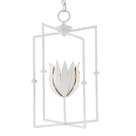 Подвесной светильник белый c абажуром в виде цветка тюльпана White Tulips варинант исполнения - 2 | Loft Concept в Грозном