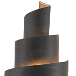 Бра в форме спирали черное с золотой внутренней отделкой Warm Glow варинант исполнения - 1 | Loft Concept в Грозном