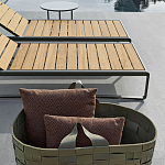 Шезлонг на металлическом каркасе с регулируемой спинкой GUELL Sunbed варинант исполнения - 4 | Loft Concept в Грозном