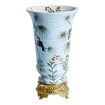 Ваза из фарфора с бронзовыми элементами Tropical Garden варинант исполнения - 2 | Loft Concept в Грозном