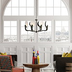 Люстра с плафонами в виде черно-белых дисков Ideal Shade Combination варинант исполнения - 2 | Loft Concept в Грозном