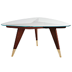 Дизайнерский кофейный стол со стеклянной столешницей Gio Ponti D.552.2 Coffee Table варинант исполнения - 1 | Loft Concept в Грозном