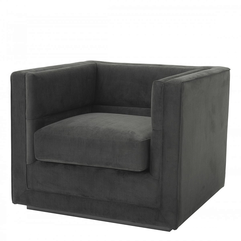 Кресло Eichholtz Сhair Adonia Anthracite Серый Черный Кресло Eichholtz Сhair Adonia Anthracite Серый Черный в Грозном | Loft Concept