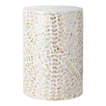 Столик с инкрустацией с перламутровым узором Jean Cream варинант исполнения - 1 | Loft Concept в Грозном