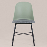 Стул из прочного пластика на металлическом основании Anora Green  варинант исполнения - 2 | Loft Concept в Грозном