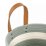 Корзина для хранения с ручками Interlacement Green варинант исполнения - 2 | Loft Concept в Грозном