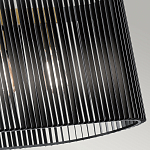 Люстра подвесная овальной формы с металлическим решетчатым абажуром матово-черного цвета и 5 лампами Kichler варинант исполнения - 5 | Loft Concept в Грозном