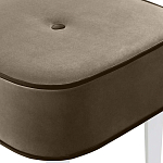 Квадратный мягкий пуф на белых ножках Winton Pouf Square варинант исполнения - 4 | Loft Concept в Грозном