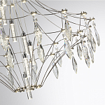 Люстра подвесная из металла с прозрачными подвесками из хрусталя Quasar 93 варинант исполнения - 10 | Loft Concept в Грозном