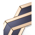 Зеркало восьмиугольное в черно-золотистой раме Pairing варинант исполнения - 2 | Loft Concept в Грозном