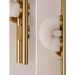 Бра  с фигурным мраморным рассеивателем Spiral of Warm Light варинант исполнения - 5 | Loft Concept в Грозном