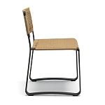 Дизайнерский стул с каркасом из металла с плетеными сиденьем и спинкой GREEN POINT Chair варинант исполнения - 5 | Loft Concept в Грозном