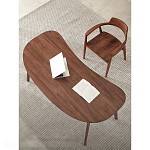 Стол рабочий округлой формы с ящиком  Working Moonnut Table варинант исполнения - 4 | Loft Concept в Грозном