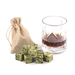 Камни для охлаждения виски из натурального камня змеевик Natural Stone Cube варинант исполнения - 5 | Loft Concept в Грозном