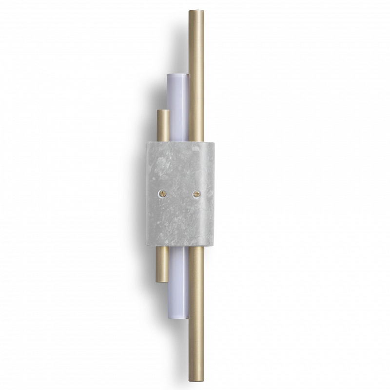 Бра Bert Frank TANTO SMALL WALL LIGHT Латунь Серый Белое матовое стекло Бра Bert Frank TANTO SMALL WALL LIGHT Латунь Серый Белое матовое стекло в Грозном | Loft Concept