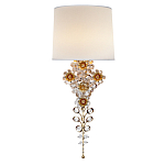 Бра с цветочным основанием и тканевым абажуром Tugella Flower Lamp варинант исполнения - 1 | Loft Concept в Грозном