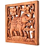 Панно из дерева слов и цветы Panel With Animals варинант исполнения - 2 | Loft Concept в Грозном