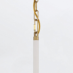 Подвесной светильник с плафоном в форме плоского купола и белой шарообразной лампой Eurofase варинант исполнения - 13 | Loft Concept в Грозном