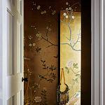 Обои ручная роспись Badminton Deep Rich Gold gilded paper варинант исполнения - 3 | Loft Concept в Грозном