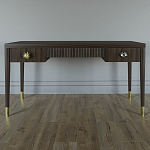 Письменный стол Elsa Dreams Walnut Шпон дерево с двумя ящиками варинант исполнения - 1 | Loft Concept в Грозном