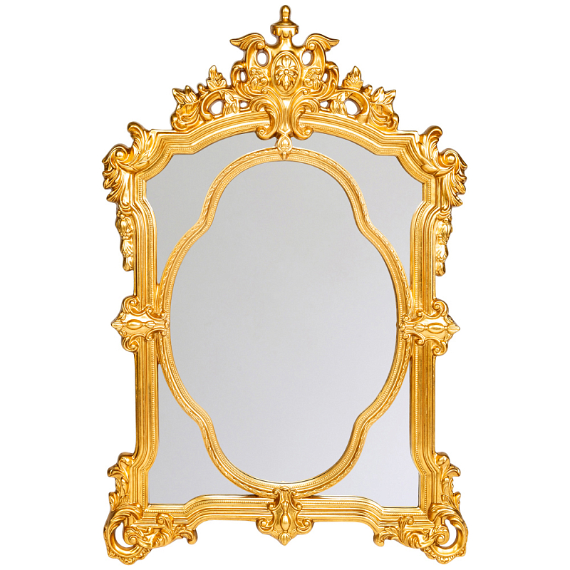 Зеркало с ажурной раме золотого цвета Classic Ornament Mirror Золотой Зеркало Зеркало с ажурной раме золотого цвета Classic Ornament Mirror Золотой Зеркало в Грозном | Loft Concept