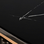 Комод черный округлой формы с рельефным фасадом Black Cut варинант исполнения - 6 | Loft Concept в Грозном