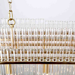 Люстра подвесная овальная со стеклянными трубками Nembus варинант исполнения - 4 | Loft Concept в Грозном