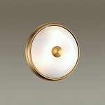 Бра круглое с матовым стеклянным плафоном и металлической окантовкой Soft Halo варинант исполнения - 4 | Loft Concept в Грозном