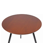 Кофейный столик с круглой столешницей на 3-х черных ножках Laconic Stylish Design варинант исполнения - 1 | Loft Concept в Грозном