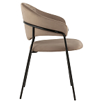 Коричневый стул с обивкой из искусственной замши Alexis варинант исполнения - 3 | Loft Concept в Грозном