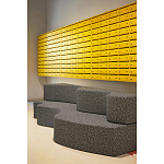 Дизайнерский модульный диван волнистой формы с цветным принтом Poltronova Superonda Sofa варинант исполнения - 17 | Loft Concept в Грозном