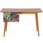 Письменный стол с принтом на ящиках Elise Desk варинант исполнения - 9 | Loft Concept в Грозном