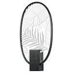 Бра с гравировкой на акриловом плафоне Gravyura Black варинант исполнения - 1 | Loft Concept в Грозном