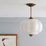 Подвесной светильник с абажуром из молочного стекла Vintage Charm варинант исполнения - 2 | Loft Concept в Грозном