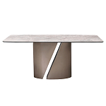 Стол обеденный керамический серый Servorios варинант исполнения - 1 | Loft Concept в Грозном