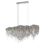 Люстра подвесная с металлическими дугами и длинными цепочками 115 см Atlantis Chain варинант исполнения - 9 | Loft Concept в Грозном