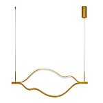 Подвесной светильник волнообразный изогнутый цвета латунь 3000К Spiral Lighting варинант исполнения - 2 | Loft Concept в Грозном