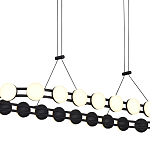 Люстра овальная с круглыми светодиодными источниками света Maxine Light варинант исполнения - 11 | Loft Concept в Грозном