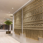 Панно на стену плетеное Макраме бежевый цвет  варинант исполнения - 8 | Loft Concept в Грозном