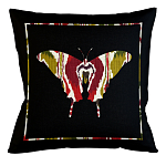 Подушка декоративная бабочка цветной узор Ikat Pattern варинант исполнения - 1 | Loft Concept в Грозном