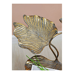 Столик приставной с тремя столешницами Тропические листья Tropical Forest gold варинант исполнения - 6 | Loft Concept в Грозном